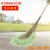 环卫竹扫把大号扫马路塑料丝波丝扫帚清洁户外马路扫竹笤帚 绿色塑料丝扫把 高度210cm左右
