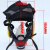防毒面具喷漆化工甲醛防护面罩活性炭消防粉尘劳保防毒面罩 柱黄全面具+1号梯形滤盒