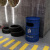 工业风铁桶户外垃圾桶240L大容量个性创意带盖垃圾箱大号商用 绿