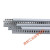 灰色塑料PVC线槽阻燃开口U型配电箱配电柜走线行线槽带盖板 高40X宽35(2米/条)