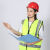 HKFZ夏季透气建筑工程劳保国标加厚玻璃钢安全帽工地施工领导头盔男女 升级大风力款红色