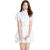 皮尔卡丹官方连衣裙设计白色蕾丝刺绣泡泡袖修身公主裙法式优雅气质女神连 白色 S