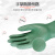 橡胶手套耐强酸碱工业喷漆稀释剂硫酸化学尼龙衬里防毒 绿色丁基手套大号L码十副