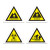 上柯 AF075 危险废物标识牌 危废间固废环保管理制度牌定制 医疗废物三角牌铝板