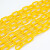 赫思迪格 路锥链条 警示塑料链条 雪糕筒连接件警戒隔离链条 (10mm黄色-5米) HGJ-1807