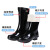 3531 橡胶雨鞋 1813 耐油耐酸碱加厚雨靴 黑色高筒（38-46码 下单备注尺码）