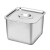 不锈钢方形果酱盆带盖四方盆商用厨房味点调料盒佐料盒酱料桶 304正方盆20cm+闭口盖