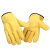 电焊羊皮手套隔热亲肤防烫焊接手套焊工耐磨耐用劳保防护手套 羊皮手套-黄色 M