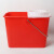 卫洋WYS-2535 塑料拖把桶 地拖桶墩布桶清洁桶挤水拧干桶 大号红色