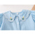 乐迪纯幼儿衣服1-3岁女夏装婴儿分体套装薄款女宝短袖衬衫短裤外穿甜美 浅蓝色娃娃领上衣+白色裤子两件 80码