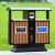 定制适用户外垃圾桶不锈钢室外分类果皮箱公园景区街道商用大号环卫垃圾箱 MX-S13005