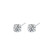 LIEI施华洛世奇锆D色莫桑石耳钉银男女同款经典六爪一对仿真钻石单钻 20分3.5mm(单只) 专柜礼盒证书