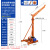 建筑工地装修吊机家用小型升降楼顶室外室内上料提升机1吨起重机 墨绿色 加厚 加高立柱双风扇30