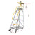 稳耐梯子工业用Bailey 铝合金单侧平台梯承重170kg平台梯移动理货 FS13597 十步梯3.6米