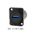 科诺恩D型USB3.0模块86面板多媒体机柜地面插双通接口LC-USB LC-USB-B(镀黑)