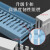PVC线槽阻燃明装配电箱配电柜走线槽灰白色灰蓝色开口U型工业理线槽 灰蓝色（高宽） 4030