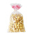 爆米花包装袋透明一次性爆米花桶打包袋品食级塑料袋定做 黄色 20cm*35cm500只送扎丝