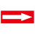 箭头标识贴地面导向牌方向标志牌管道流向指示防水标签不干胶贴纸 红底白箭头10张 2x5cm