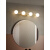 北欧卫生间浴室柜镜前灯简约洗手间走廊过道现代铜镜柜壁灯 铜本色  5头 长100cm   [升级全