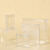 贝傅特 pvc包装盒 透明盒子长方形磨砂透明饰品塑料盒 4*4*8cm