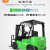 杭州电动叉车四轮座驾式1吨2吨3吨小型叉车锂电池搬运堆高用 金色2.0吨锂电池举升3米