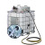 气动机油齿轮油吨桶加注机 IBC油桶使用抽油泵粘稠压力泵冬季加油 1060油泵+4.5米管+数显定量油枪 DY-10