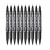 斑马牌丨黑色油性双头记号笔（10支装）；MO-120-MC