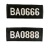 定制2011式保安胸牌胸号新款保安魔术粘贴式布胸号 保安号码牌 BA8888