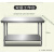 定做加厚304不锈钢工作台饭店厨房操作台烘培打包切菜桌子长方形 强承重双层工作台 150x60x80cm