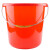 卧虎藏龙 红色手提塑料水桶 加厚洗车桶储水桶清洁塑料胶水桶 1个