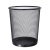 禹翊 垃圾桶圆形垃圾筒金属网状垃圾篓收纳桶 中号黑色