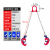 油桶起重钳吊钩链条夹具油桶吊钳叉车铁桶夹子钩桶夹合金精铸吊具 叉车款双链 1吨模锻铁桶
