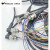 定制适用M12连接器防水连接线航空插头传感器接头m12航空接线4P5 单头直公头PVC屏蔽线(针) 8芯 4米