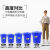 大容量垃圾桶商用酒店餐饮大号带盖工业圆形家用厨房塑料水桶60升 40升蓝色无盖圆桶 送垃圾袋