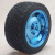 智能小车机器人轮胎 三色 防滑防震轮子 直径85MM 38MM宽车模胎 五纹蓝色85MM带钉