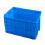 周转箱加厚长方形大号带盖储物收纳箱子养龟箱胶箱塑料筐物流胶框 392190箱外径450330200mm蓝色无