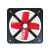穗之语排气扇油烟机排风扇厨房抽风机家用强力墙壁式油烟排气扇220 12寸方排单网(铁叶)