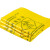 DEDH丨加厚平口穿抽绳手提式包装垃圾袋；120L黄色平口100*120*3.8丝50只医疗废物专用
