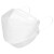 贸正 KN95一次性口罩柳叶型3D立体口罩鱼嘴型防尘防唾液防雾霾口罩  独立包装  白色 50只装