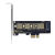 SSD硬盘M.2 NVME转接PCIE PCI-E3.0 X1 X4 X8 x16高速扩展转换 NVMESSD转PCIEX16内置无档板