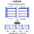 1.5米高仓储货架加厚中型储物架家用杂物置物架1.8米地下室收纳架 黑色主架四层 长120*40*150-每层250kg打折