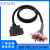 DV0P4360松下伺服A6A4A5驱动器X4接头 I/O信号电缆 50芯PLC控制线 压接端子 1.5m