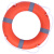 大人救生圈CCS认证船用塑料加厚专业实心防汛成人儿童救生圈2.5kg 地中海蓝色中号