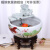 耀缤景德镇陶瓷鱼缸客厅桌面创意流水金鱼缸喷泉家用小型养鱼盆摆件 写意荷花50cm+白财源滚滚