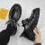 梵佳诺男鞋2024年新款春季英伦风休闲皮鞋男士商务正装大头工作潮鞋 黑色 39