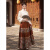 皮尔卡丹（pierre cardin）新中式马面裙女套装2024新款搭配的上衣加绒加厚明制敬酒婚服冬季 S 外套