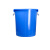 浦丰 大水桶圆形加厚垃圾桶塑料桶户外环卫桶100L蓝色PFQ139
