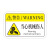 机械设备安全警示贴 当心机械伤人机器小心触电PVC标签警告标识牌 （50个装）非指定人员禁止操作[39] 8X5