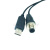 USB转M12 8芯航空头 适用天平RS232串口通讯线 DB9转8针 3m