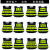 反光背心驾校施工安全绿化马甲环卫反光服公路反光衣可印字 黑网白条